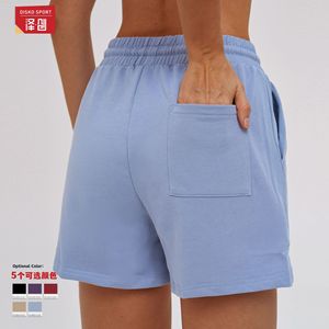 Shorts de sport taille haute pour femme Disko, en coton respirant, pour activités de plein air, course à pied, cyclisme, pantalon de survêtement 7025 - Product Image 2