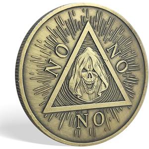 Ja Of Geen Voorspelling Beslissing Munt Ouija Alziend Oog Of Dood Engel Gotische Verkoperde Munt Souvenir Herdenkingsmunt - Product Image 5