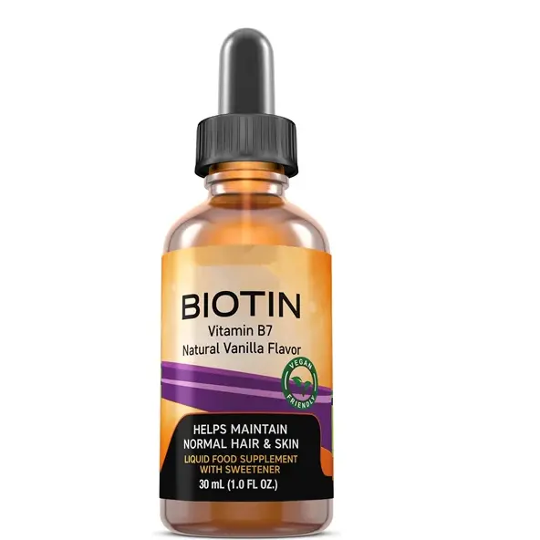 उच्च गुणवत्ता वाले बायोटिन लिक्विड ड्रॉप्स कोलेजन बाल और नाखून और त्वचा की वृद्धि ड्रॉप्स शाकाहारी विटामिन सप्लीमेंट 30 मि.ली