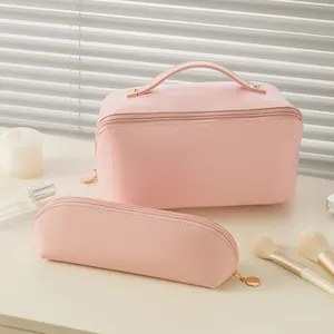 Cung Cấp Mẫu Tùy Chỉnh Trang Điểm Dễ Thương Pouch Cho Phụ Nữ Đa Chức Năng Trong Suốt Đầy Màu Sắc Da Tổ Chức Túi Mỹ Phẩm