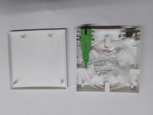 Presa in fibra Ftth <span class=keywords><strong>Box</strong></span> <span class=keywords><strong>2</strong></span> porte terminale presa a muro Desktop scatola di giunzione in fibra ottica ABS - Product Image 5