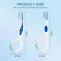 Vente en gros de Chine : Cure-dents à la menthe 2-en-1 pour l'hygiène bucco-dentaire avec embout en TPE pour le nettoyage et le massage