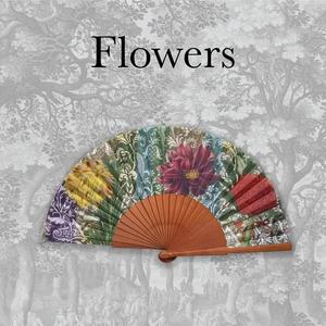 22cm Handmade Wooden Folding Fan Custom Portable Spanish Flowers Wall Hanging Decoration for Wood Crafts Wooden <b>Boxes</b> Wall Signs - Product Image 5