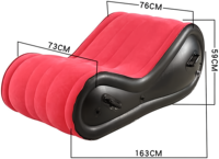Canapé Gonflable Portable Moderne, Lit Pliant, Fauteuil Câlin pour Couples, pour Utilisation Extérieure, Chambre et Salon