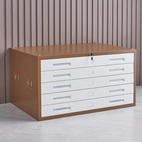 Bureau Art Papier Stockage Métal Acier A0 A1 Plan D'étage Ingénierie Dessin Architectural Classeur Latéral
