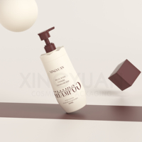 Flacon pompe en plastique personnalisé de luxe 500 ml pour crème corporelle, shampoing, après-shampoing, soins de la peau et conditionnement de lotions