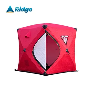 थोक आइस क्रीम पॉप तम्बू-गर्म बेच पूरी तरह से स्वचालित 210D ऑक्सफोर्ड सर्दियों बर्फ में मछली पकड़ने तम्बू पोर्टेबल डेरा डाले हुए घन तम्बू अछूता सॉना तम्बू