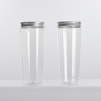 Jars en plastique transparents de forme mignonne avec couvercles 500 ml – Contenants Étoile/Ours/Homme en pain d'épices