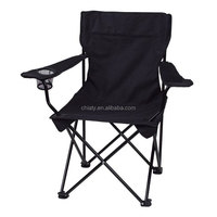 Chaise de camping pliable en métal personnalisée, durable, légère et portable avec porte-gobelet pour usage extérieur, parc, plage