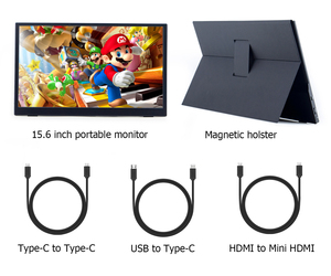 1920*1080 FHD 178 Viewing Angle <b>IPS</b> Screen With Desktop Stand HD Input Type-C Input 13.3 Portable Monitor - Product Image 5