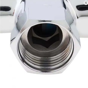 Adaptateur de vanne inverseur en laiton 3 voies G1/2 pouce pour pomme de douche, vanne de distribution d'eau 3 voies, pièces de salle de bain domestiques - Product Image 5