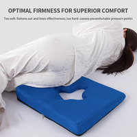 Coussin orthopédique en mousse à mémoire de forme pour le coccyx, coussin en gel pour soulager le coccyx, coussin de chaise de bureau pour longues périodes assises