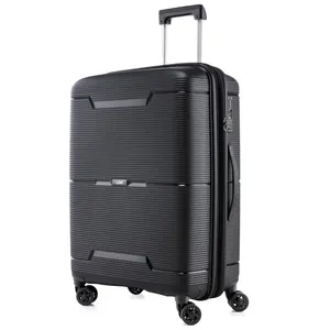 Neues Design PP-Gepäck mit hochwertigem Spinner 3-teilig PP Travel Trolley Taschen Reisetaschen Gepäckwagen Set Koffer