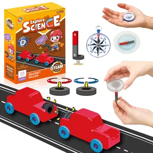 थोक स्टेम शैक्षिक खिलौना कारों बच्चों चुंबकीय Diy विज्ञान प्रयोग किट चुंबकीय खिलौने बच्चों के लिए
