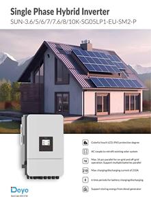 Inversor Solar Híbrido Serie Deye SUN SG05LP1 de Bajo Voltaje, Rango de Potencia de 3.6KW a 10KW, Incluyendo Modelos de 6KW, 8KW y 10KW - Product Image 4