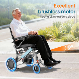 كرسي متحرك كهربائي قابل للطي مدمج للمسنين، كرسي متحرك مقاوم للصدمات عالي الجودة لإعادة تأهيل ذوي الاحتياجات الخاصة - Product Image 3