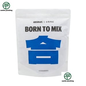 Customized Underwear and Underpants Packaging Stand up Bags, Made of White Kraft Paper with Matte Surface - Product Image 3