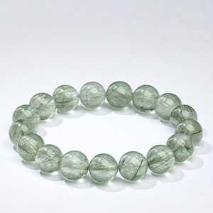 Bracelets en pierre naturelle de quartz rutilé noir, pierre de guérison en gros, élimine l'énergie négative, bijoux, unisexe - Product Image 4