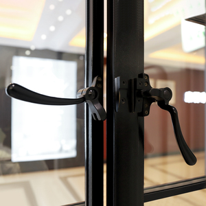 Hiện đại nhiệt bị hỏng kính thép cong cửa sổ với phần cứng bằng đồng - Product Image 5