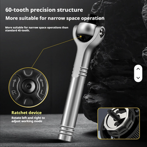 40-in-1 OEM Household Repair Multi-Function Aluminum Ratchet <b>Screwdriver</b> <b>Set</b> Cross-Head Flat-Head Sockets Hard Case HX-OT01361 4 - Product Image 4