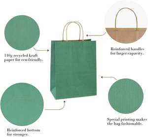 Bolsa de Papel Kraft Premium Personalizada, Ecológica, Resistente, Multicolor, Antigrasa, para Supermercado, con Laminación Clásica - Product Image 5