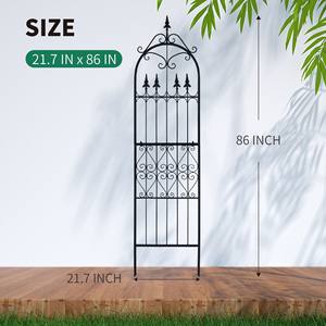 Arche de jardin en fer noir de haute qualité, écologique, pour plantes, treillis, mobilier de jardin, clôture de jardin - Product Image 3