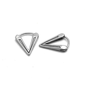 Pendientes triangulares geométricos de acero de titanio yunnique, joyería de moda Unisex, diseño de acero inoxidable 316, GZYE-1118 - Product Image 5