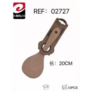 Spatola in Legno Mnj 20Cm per Cucinare Pasta, Utensile da Cucina - Product Image 3