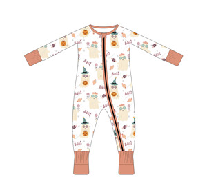 ハロウィーンベビー服新生児エッセンシャル竹製睡眠袋おくるみ移行ロンパー、過熱 & 夜景を防ぎます - Product Image 1