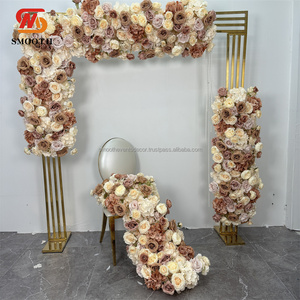 SMOOTH Factory Decoration Supplier Coffee Floral Table Runner Artificial Flower Table Runners With the Best Quality - Product Image 4
