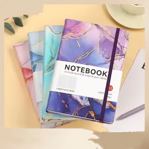 A5 tali Notebook bisnis ini buku portabel UV marmer buku pengikat
