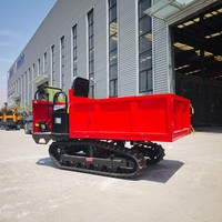 1,5 Tonnen Euro 5 Diesel Mini-Raupendumper mit Gummiketten, Neu, Linkslenker für Bau- und Obstgarten-Transport