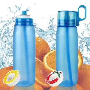 750ml Tritan BPA 무료 체육관 스포츠 플라스틱 물병 공기 과일 향기 맛 물병 맛 포드