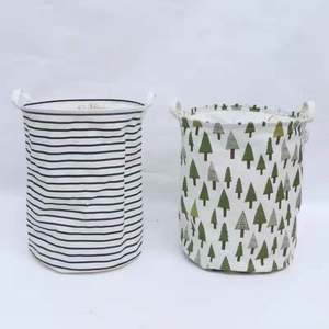 Top Washing <b>Hampers</b> <b>Large</b> Cotton Linen Folding Laundry Washing Clothe Basket Bag Bin Storage <b>Hamper</b> - Product Image 3