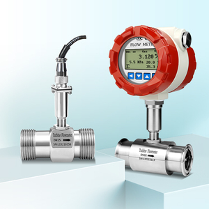 Độ chính xác cao lỏng tuabin lưu lượng kế 4-20mA xung RS485 DIESEL nhiên liệu nước nóng đo lưu lượng cảm biến - Product Image 2