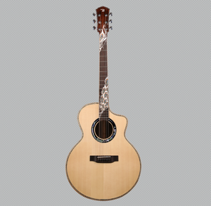 Factory OEM Custom 41 Inch JF Solid Spruce solid Mahogany Acoustic Guitar, Solid Spruce <b>Top</b> Shell inlay Folk <b>String</b> Instrument - Product Image 3