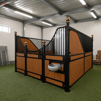Façades et cloisons de box à chevaux de style européen pour intérieur, panneaux de box à chevaux galvanisés à chaud
