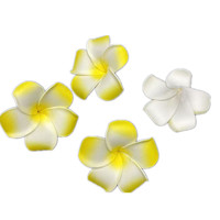 Têtes de fleurs artificielles en mousse de frangipanier tropical faites à la main pour décorations de fête-pour Noël Saint-Valentin Nouvel An