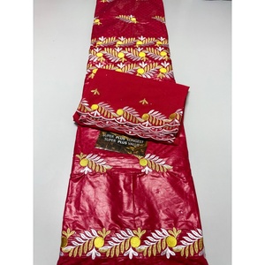 Tissu Bazin Riche en Gros avec Foulard Africain, Robe Brodée en Bazin Riche Grande Largeur 160cm pour Fête - Product Image 1