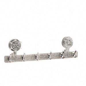 Crochet d'aspiration de gouvernail de roue créatif salle de bain serviette de cuisine poinçon roulement gratuit crochet de rangée arrière de porte multifonction - Product Image 1