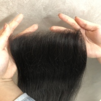 Extensions de cheveux 100% naturels vierges, closure transparente 5*5 6*6, closure en dentelle ondulée droite, frontal en dentelle HD