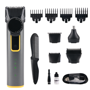 23 impostazioni di lunghezza regolabile quadrante barba Trimmer ricaricabile tagliacapelli Set professionale <span class=keywords><strong>barbiere</strong></span> per gli uomini 4 in 1 elettrico - Product Image 1