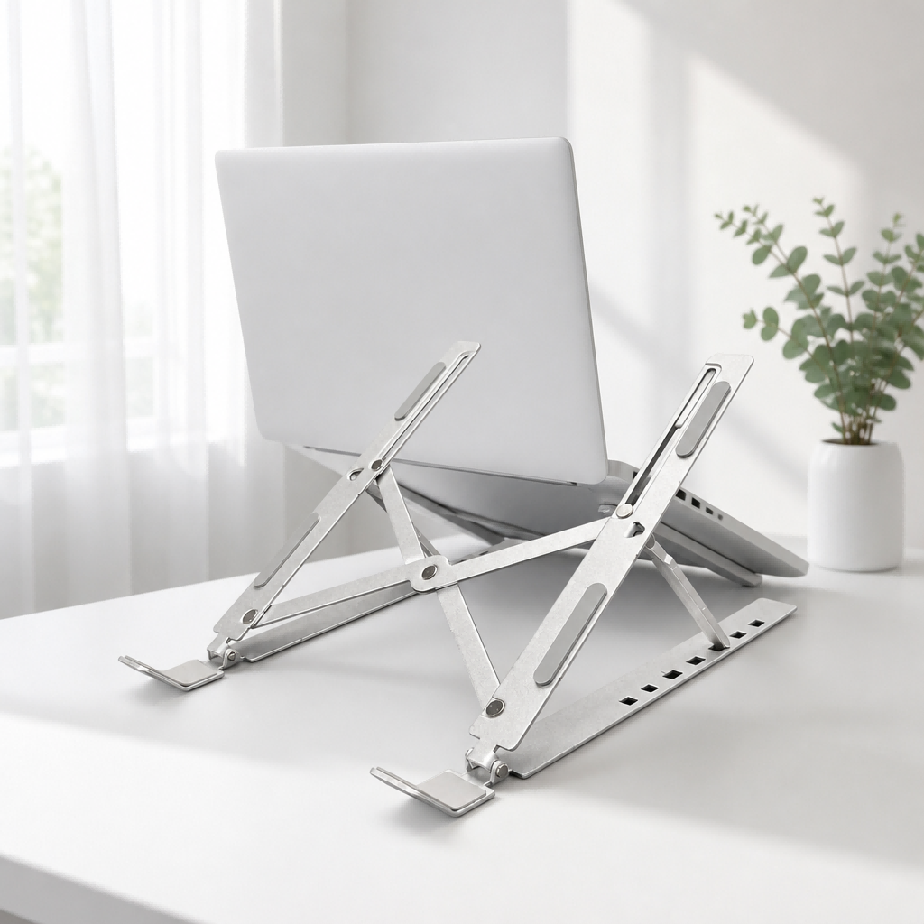 <strong>2026</strong> New 7-level Adjustable Metal Ergonomic Foldable <strong>Laptop</strong> Stand <strong>17.3</strong>-<strong>inch</strong> Maximum Support Desk Holder Riser