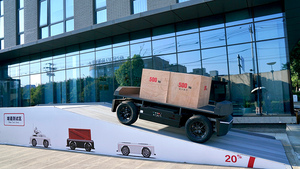 Véhicule logistique autonome Brogen L4, châssis de voiture autonome pour usage commercial, moteurs 48V, état neuf - Product Image 3