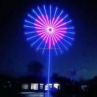 HANSHOW Bande lumineuse RVB colorée intelligente à commande vocale LED pour feux d'artifice, pour l'extérieur, avec montage au sol, garantie de 2 ans
