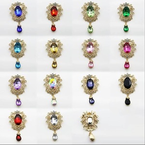 Direct Factory Sale Europeu American Fashion Water Drop Pendant Broche Pin <span class=keywords><strong>DIY</strong></span> Acessórios para Liga de Vestido de Casamento Infantil - Product Image 3