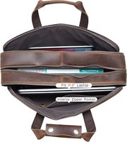 Luxe 14 pouces blanc Crazy Horse en cuir véritable porte-documents de direction étanche souple bureau sac d'affaires pour réparer pochette d'ordinateur