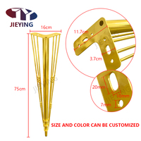 Jieying Meubles modernes et légers de luxe Pieds de table en métal Pieds de table basse Accessoires de bureau Supports de pieds Pieds de meubles Pieds de bureau