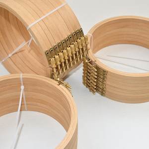 Outils de broderie à la main en bois de hêtre Cadres de broderie de style simple Cerceaux au point de croix Accessoire de couture portable élégant - Product Image 6