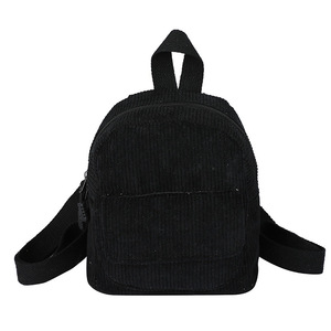 Wholesale Women's Corduroy Solid Color Portable Minimalist Small Square Backpack Custom Designer <b>Bag</b> for Women - Product Image 5